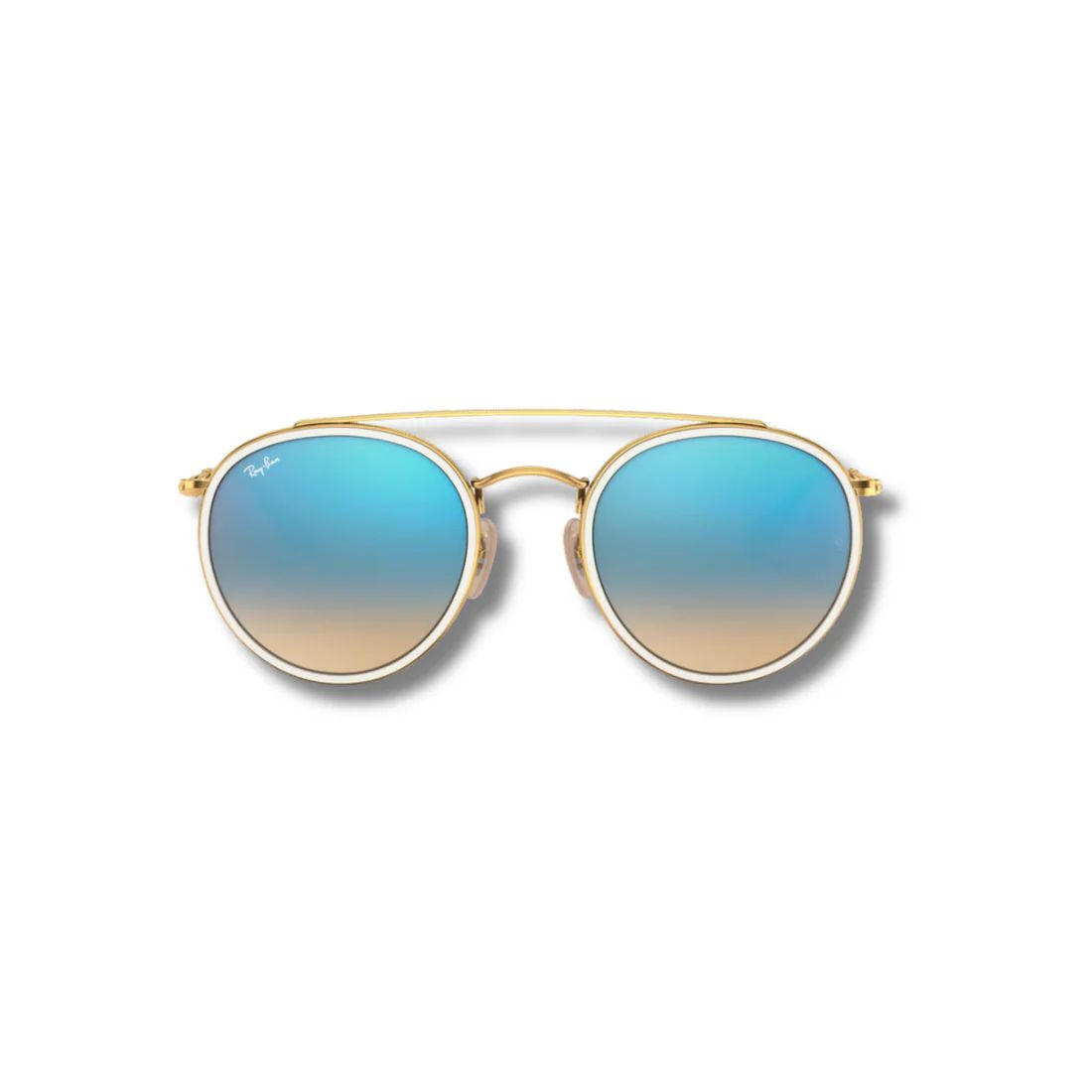Lentes de Sol RB Round Double Bridge Flash Blue