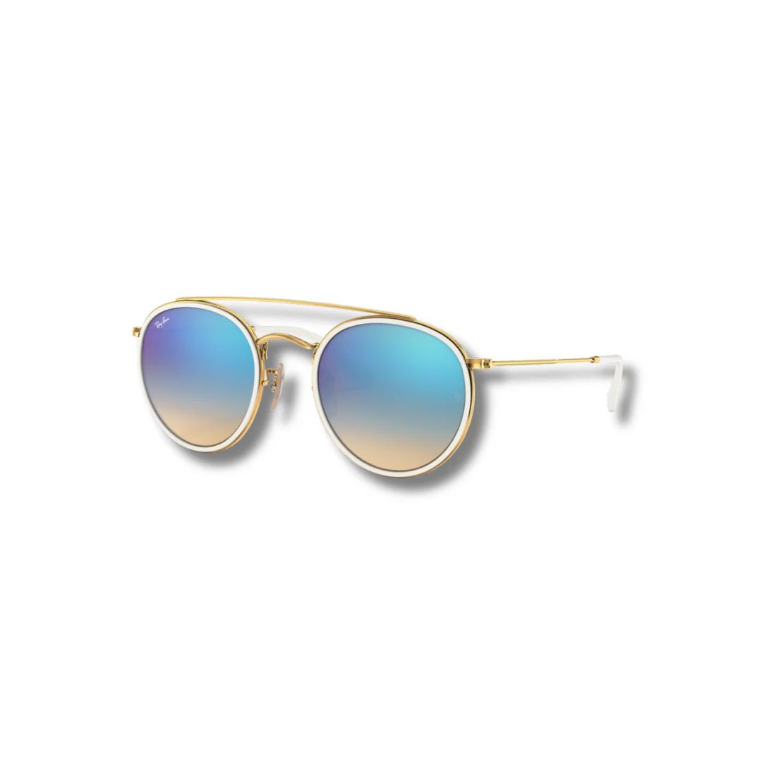 Lentes de Sol RB Round Double Bridge Flash Blue