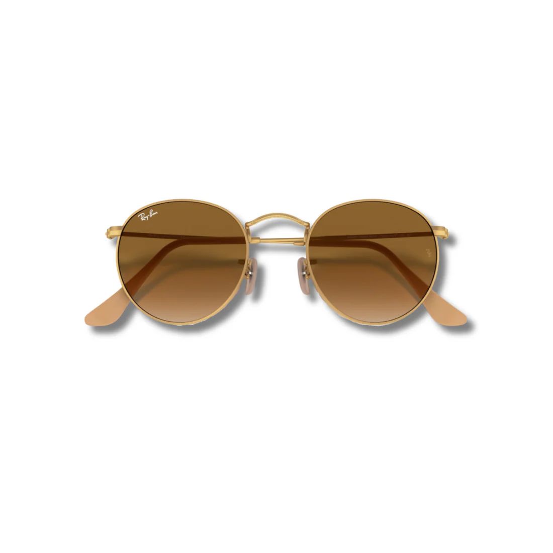 Lentes de Sol RB Round Metal Brown Gradient